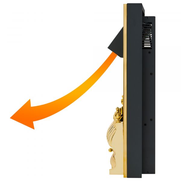 Adam Blenheim Electric fire in Brass