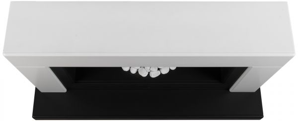 Adam Carrera Fireplace Suite in Pure White, 48 Inch