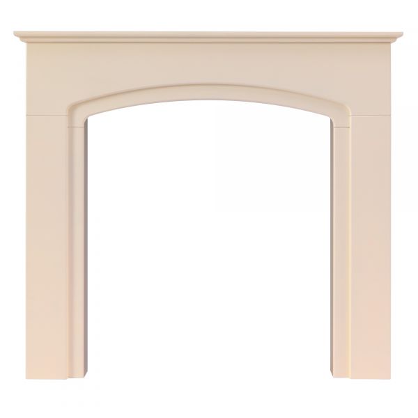 Adam Tamworth Mantelpiece with Downlights in Cream, 48 Inch