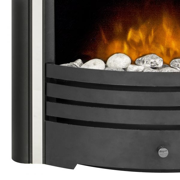 Adam Cambridge 6-in-1 Electric Fire in Black